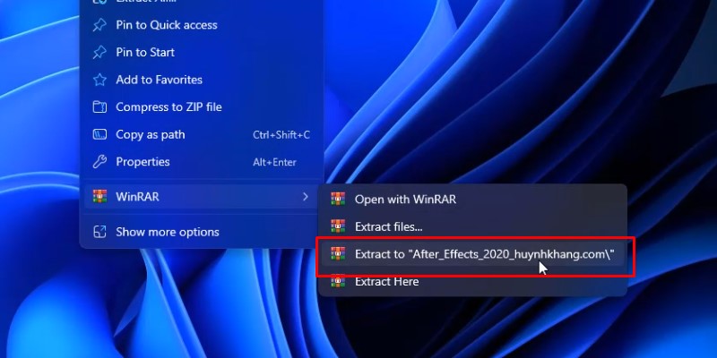 After Effects 2020 Tải Và Cài Đặt Chi Tiết 10 Giải nén phần mềm Adobe After Effects 2020