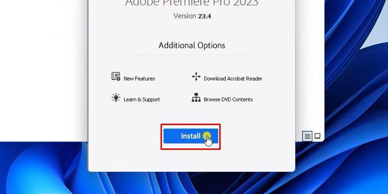 Premiere Pro 2023 Tải và Hướng Dẫn Cài Đặt 12 bấm Install