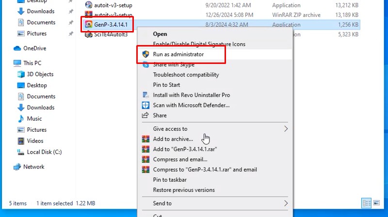 Tải Premiere Pro 2025 Cài Đặt Đơn Giản, Nhanh 27 Chạy file GenP 3.4.14.1 bằng admin