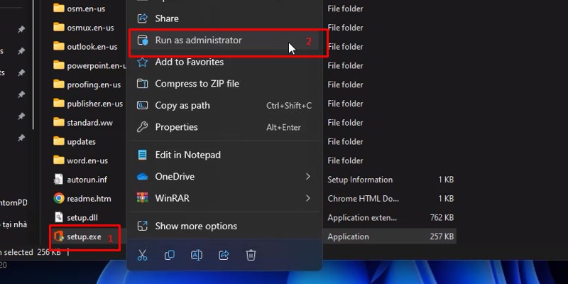 Office 2016: Tải và Cài Đặt Chi Tiết & Link Tải 11 chuột phải chọn run admin as....
