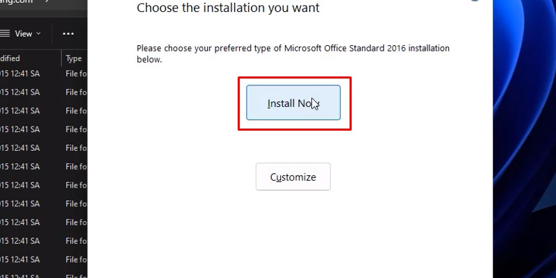 Office 2016: Tải và Cài Đặt Chi Tiết & Link Tải 12 bấm vào Install now