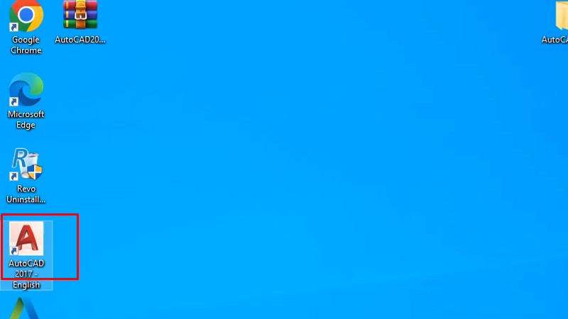 Mở lại Autocad 2017