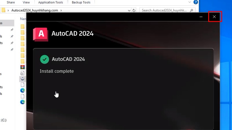 Tải AutoCad 2024: Hướng Dẫn Cài Đặt Thành Công 14 Bấm X tắt như hình