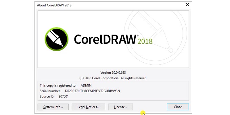hoàn thành quá trình cài đặt CorelDraw 2018