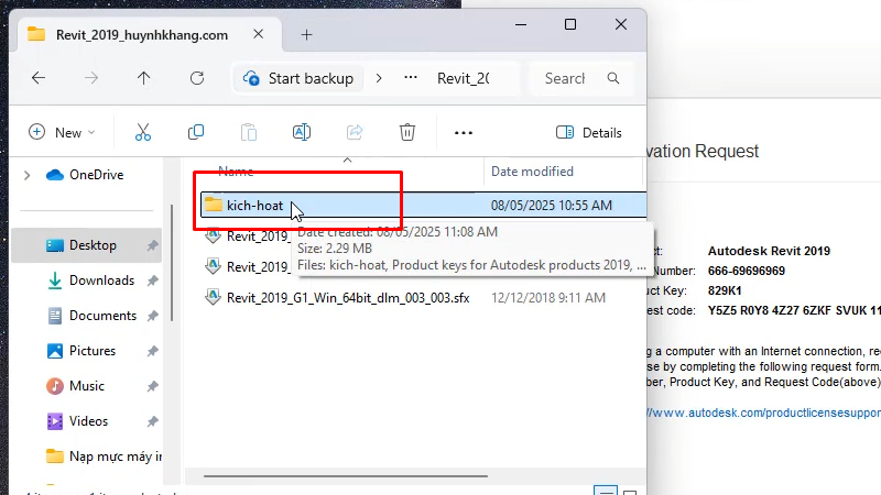 Revit 2019: Hướng Dẫn Cài Đặt Chi Tiết Từ 20 Vào thư mục kich-hoạt