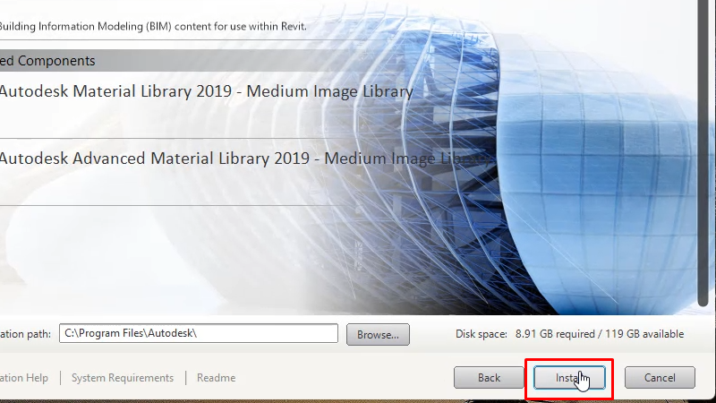 Revit 2019: Hướng Dẫn Cài Đặt Chi Tiết Từ 13 Bấm Install